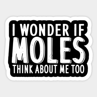 Mole men design naktmullen rat owner Sticker